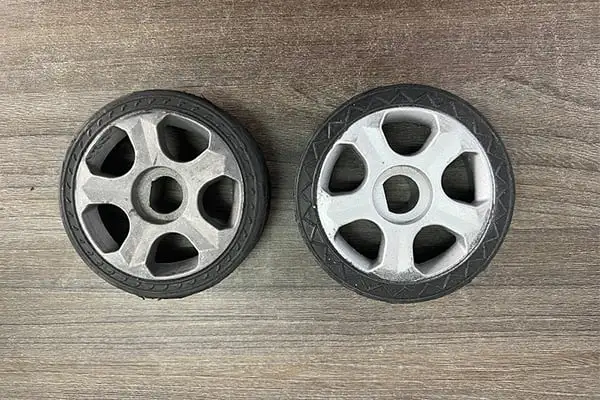 Bánh xe đầu cổng phi tròn 23, 18 + bán nguyệt 18.23 Rộng 120, dầy 35