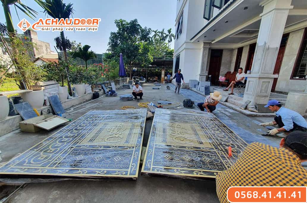 Lắp đặt cổng âm sàn