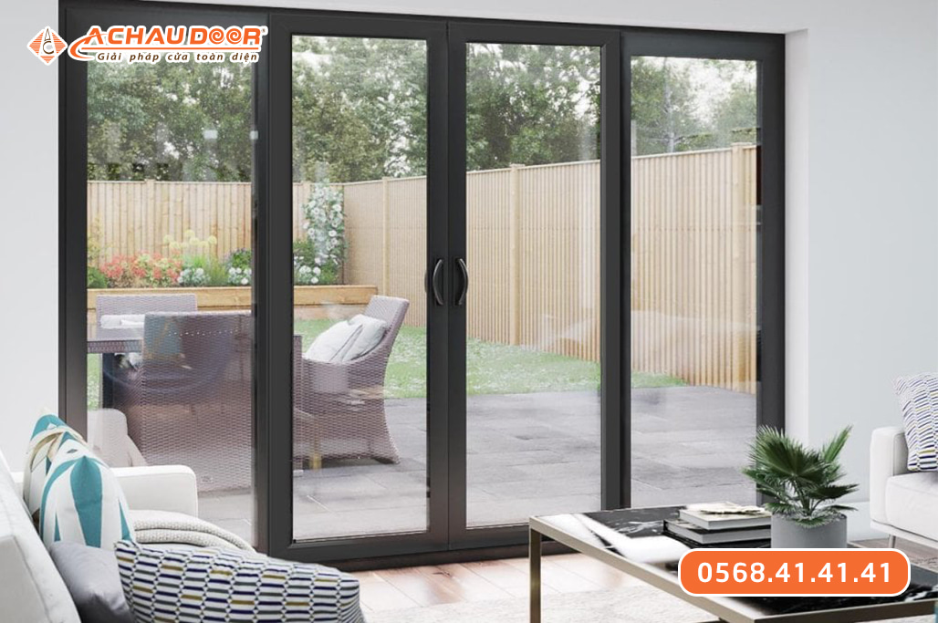 Cửa nhôm kính 2 cánh mở trượt