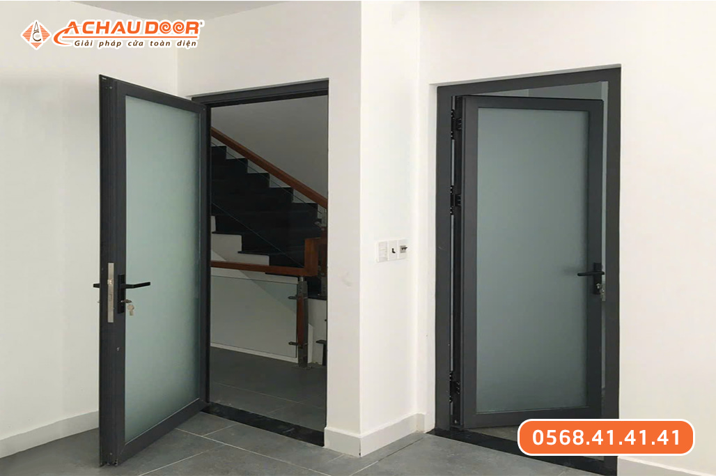 Cửa nhôm kính 1 cánh mở quay