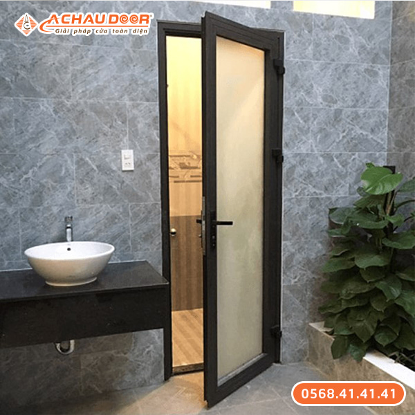 Cửa nhôm 1 cánh cho nhà tắm