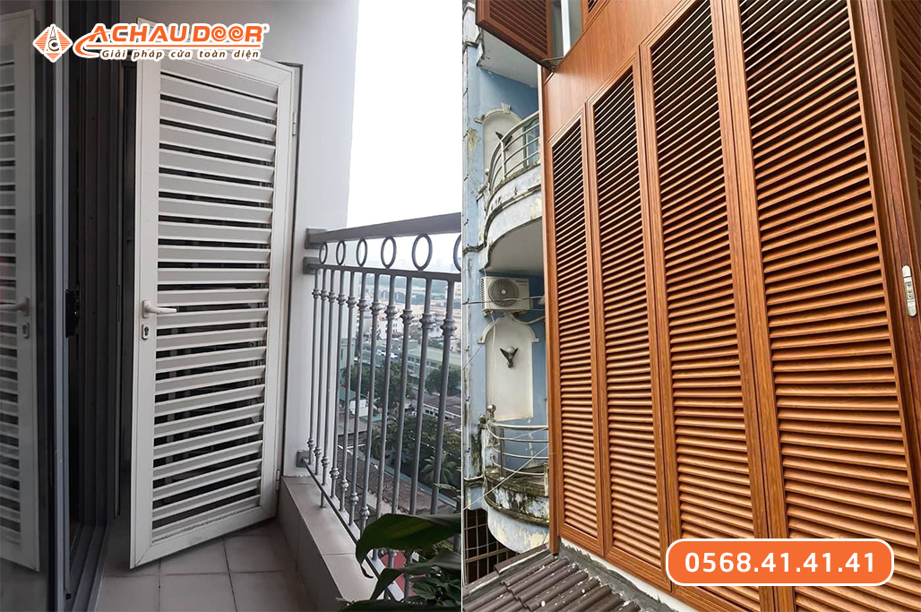 Cửa chớp nhôm - cửa nhôm lá sách