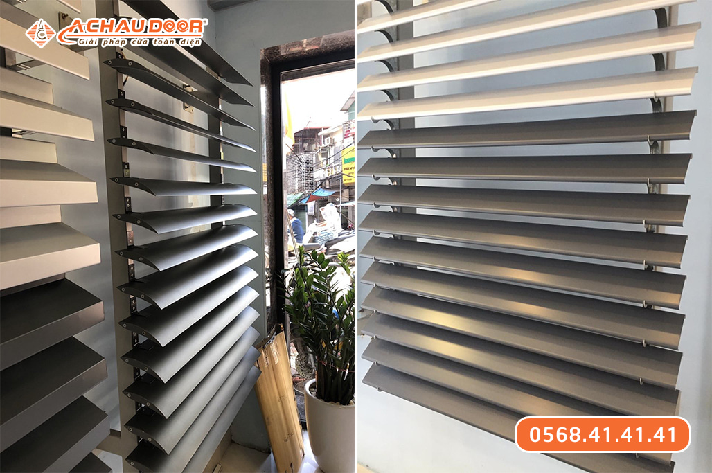 Cửa chớp nhôm - cửa nhôm lá sách
