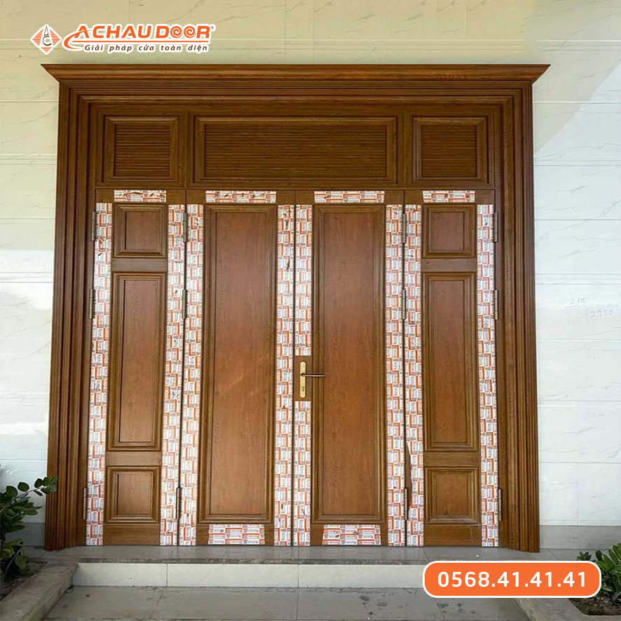 Cửa nhôm giả gỗ