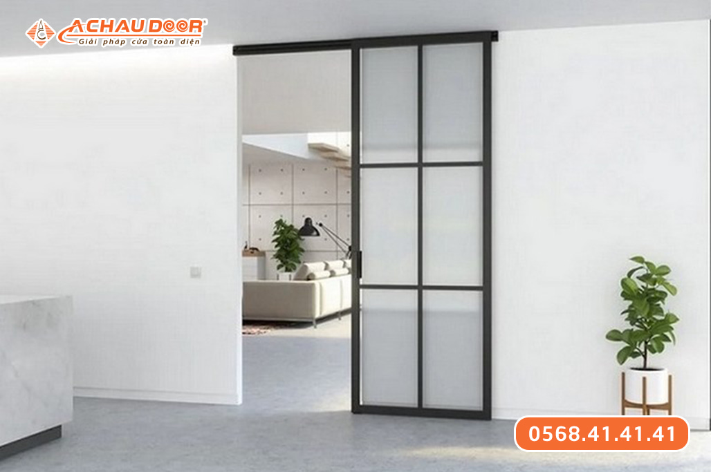 Cửa lùa nhôm kính 1 cánh