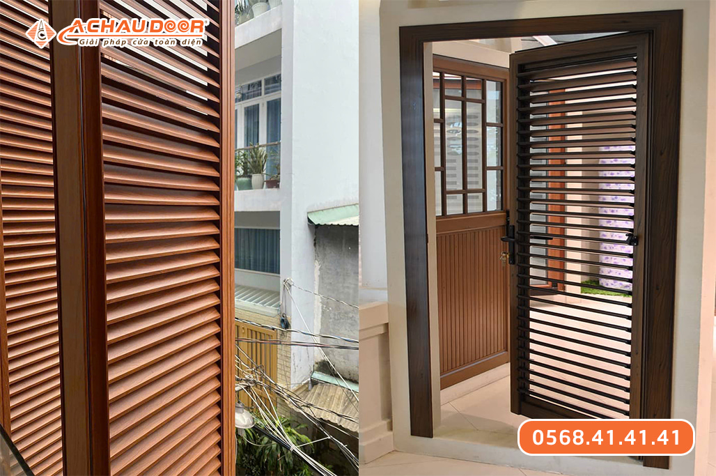 Cửa chớp lật nhôm cố định