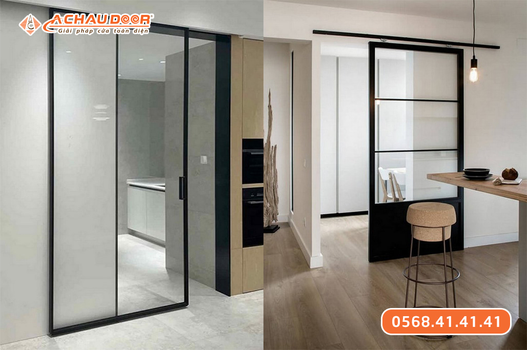 Cửa lùa nhôm kính 1 cánh