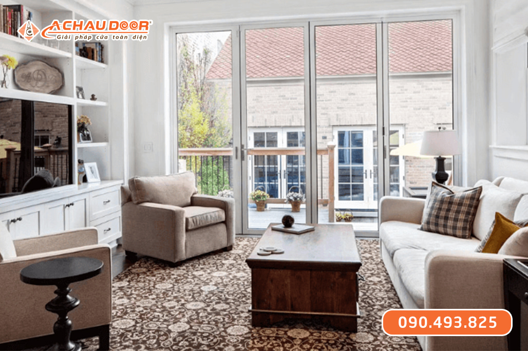 Cửa nhôm kính mở độc lập