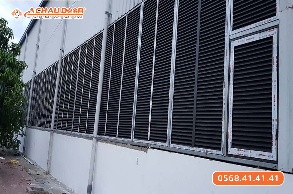 Cửa chớp nhôm cố định Xingfa