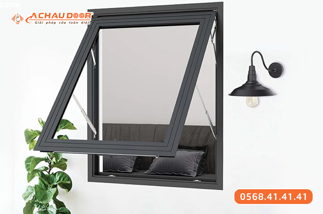 Cửa sổ nhôm kính mở hất