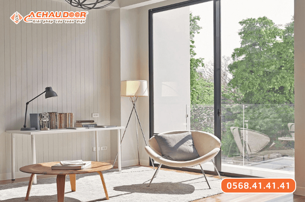 Mẫu cửa nhôm 2 cánh