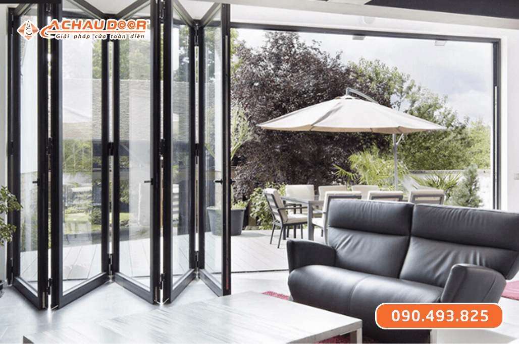 Cửa nhôm kính xếp gấp