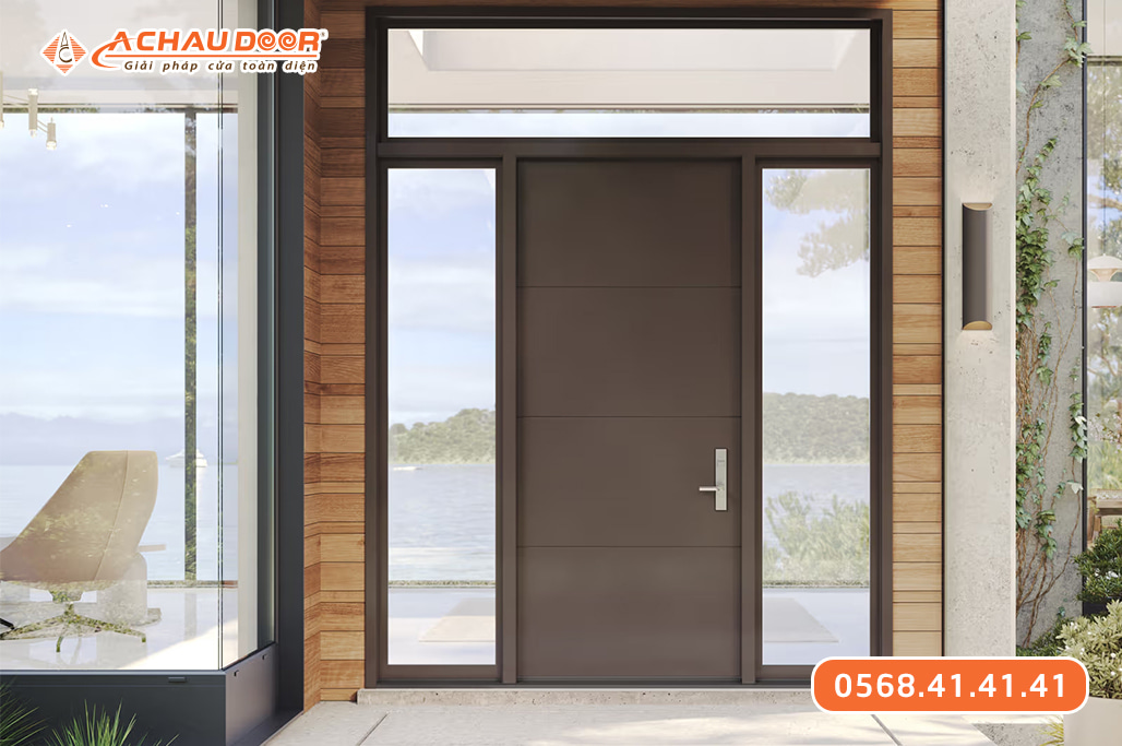 Cửa nhôm giả gỗ 1 cánh