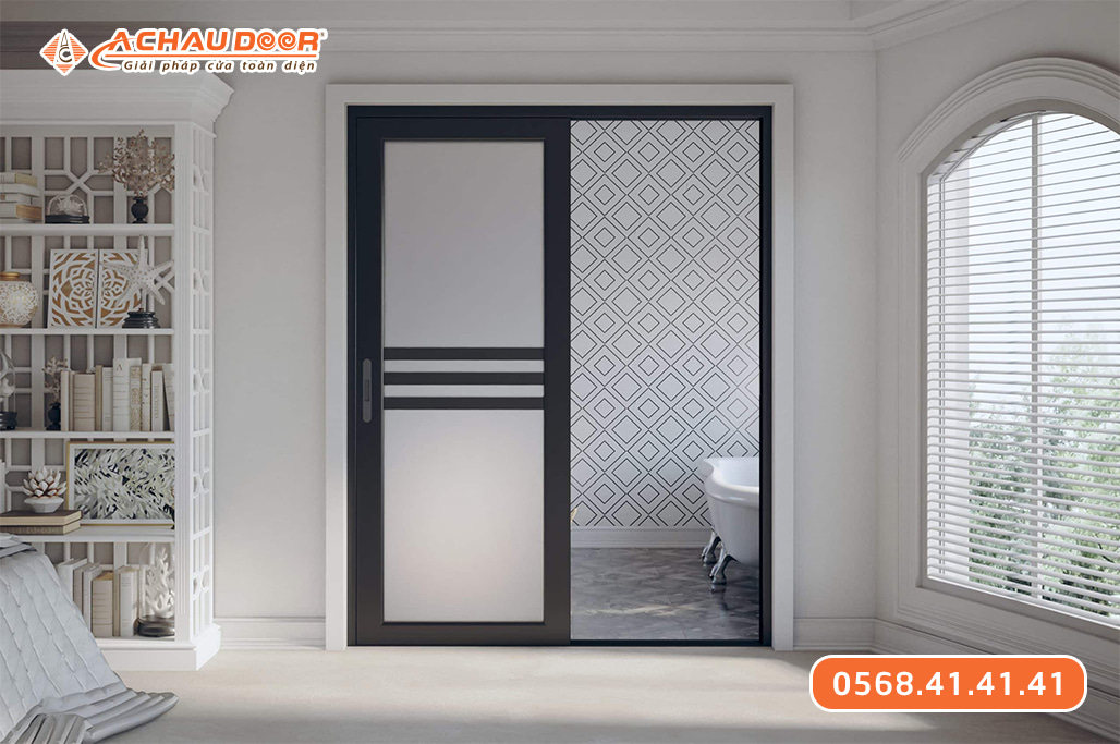 Cửa lùa nhôm cho nhà vệ sinh