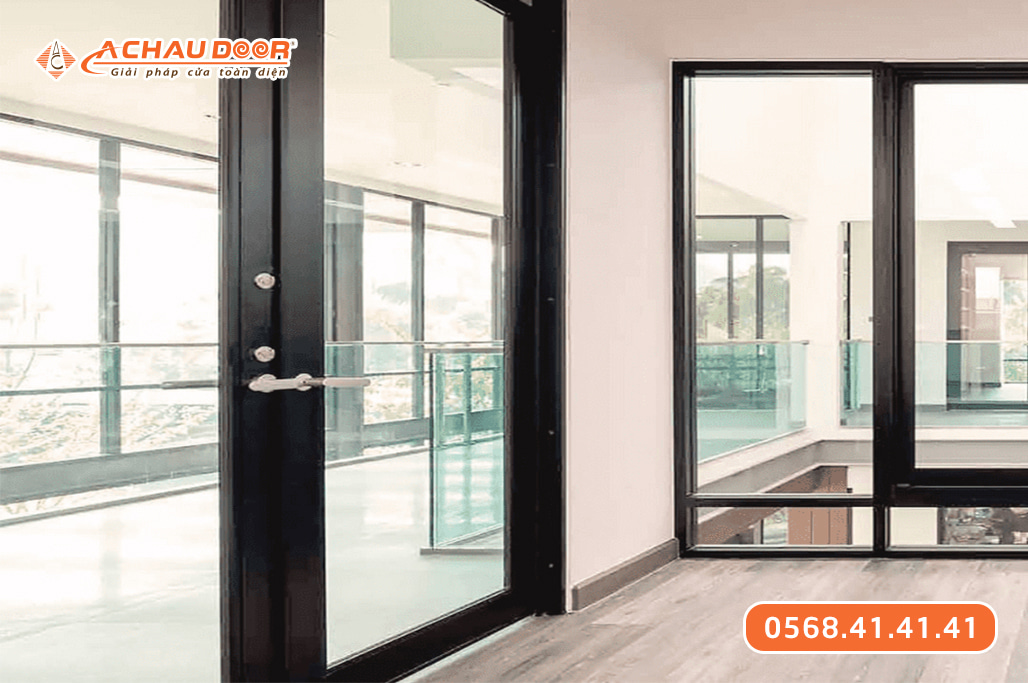 Mẫu cửa nhôm 2 cánh