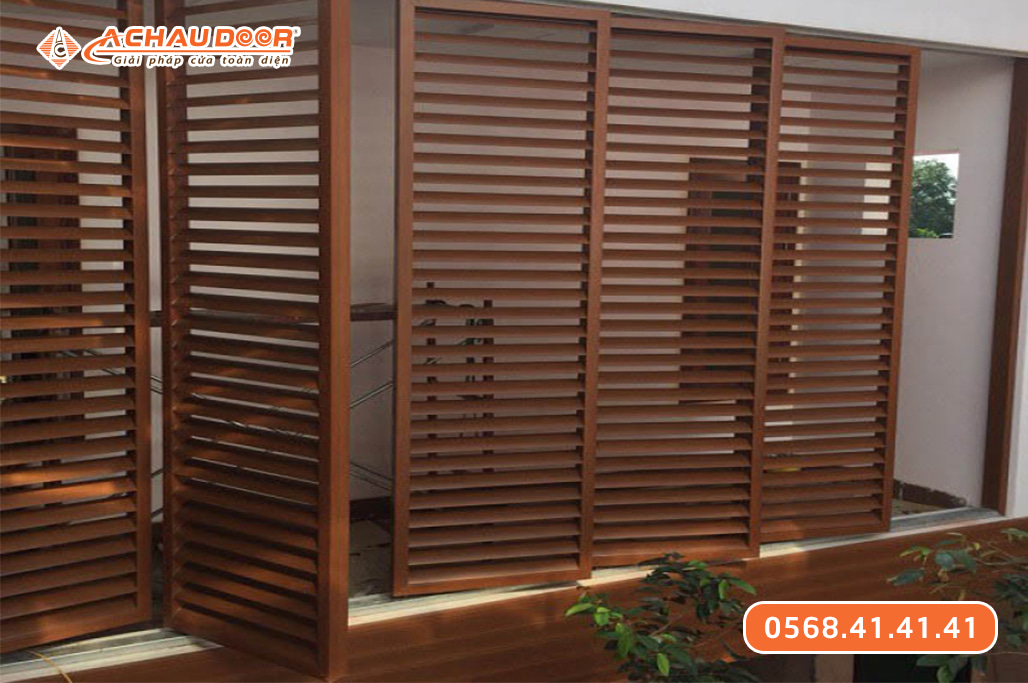Cửa chớp lật nhôm cố định