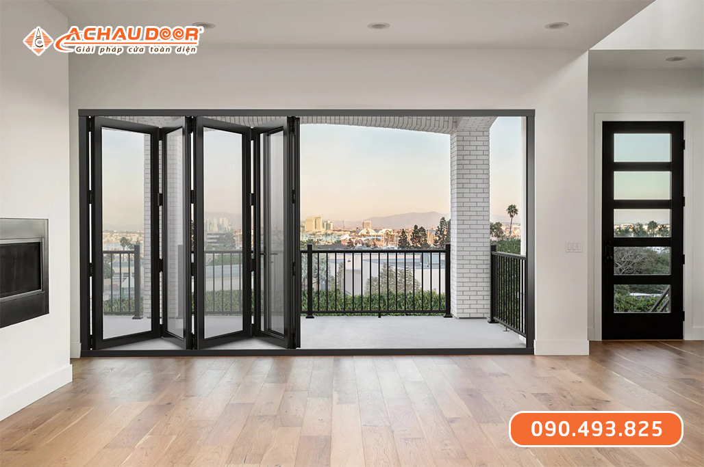 Cửa nhôm kính xếp gấp