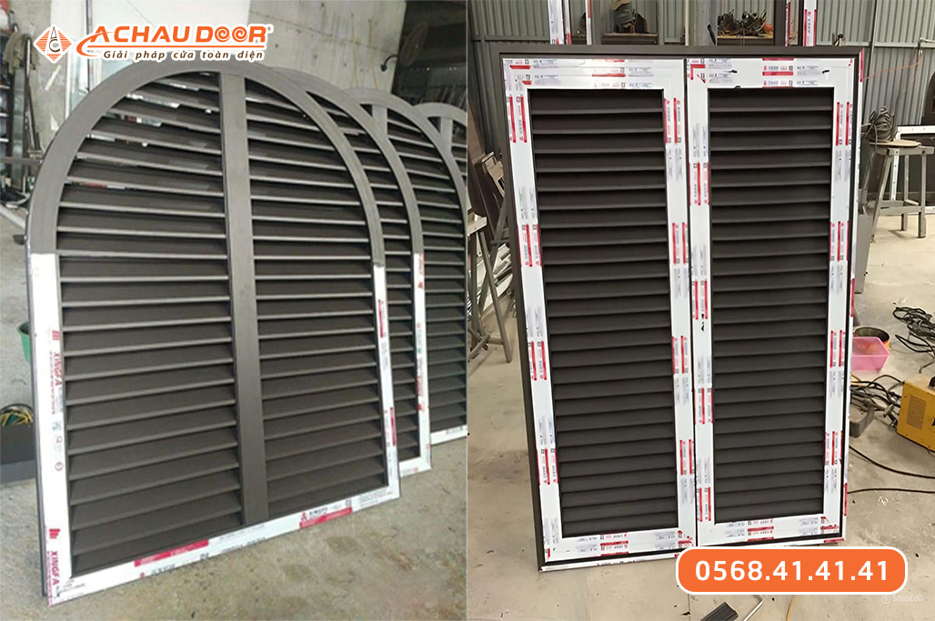 Cửa chớp lật nhôm cố định