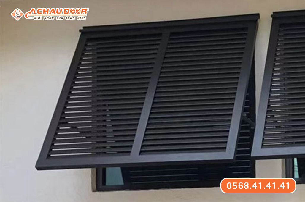 Cửa chớp lật nhôm cố định