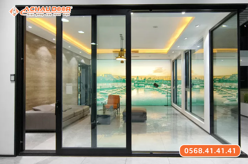 Cửa lùa nhôm cao cấp