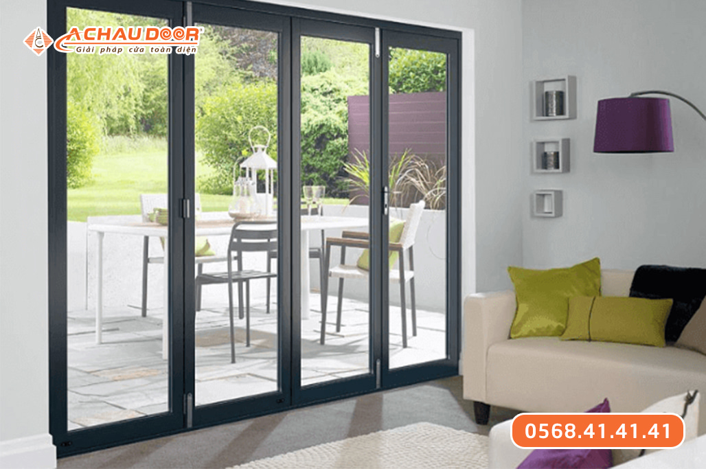 Mẫu cửa nhôm 4 cánh