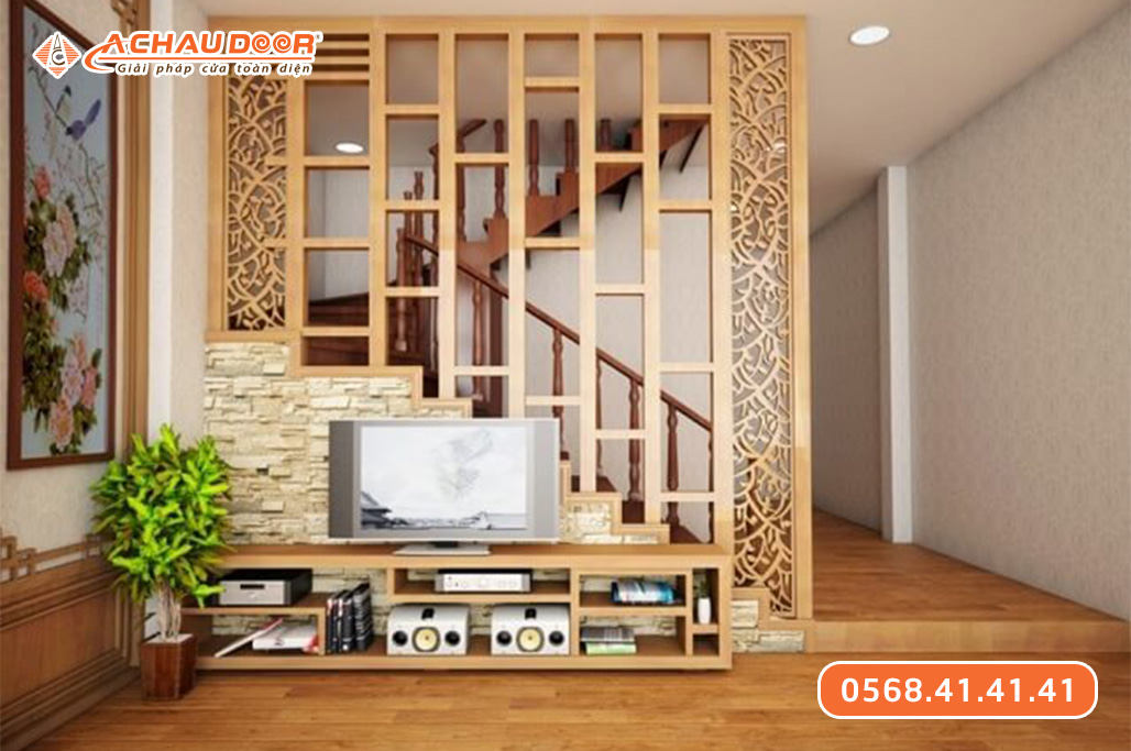Vách ngăn bằng nhôm giả gỗ